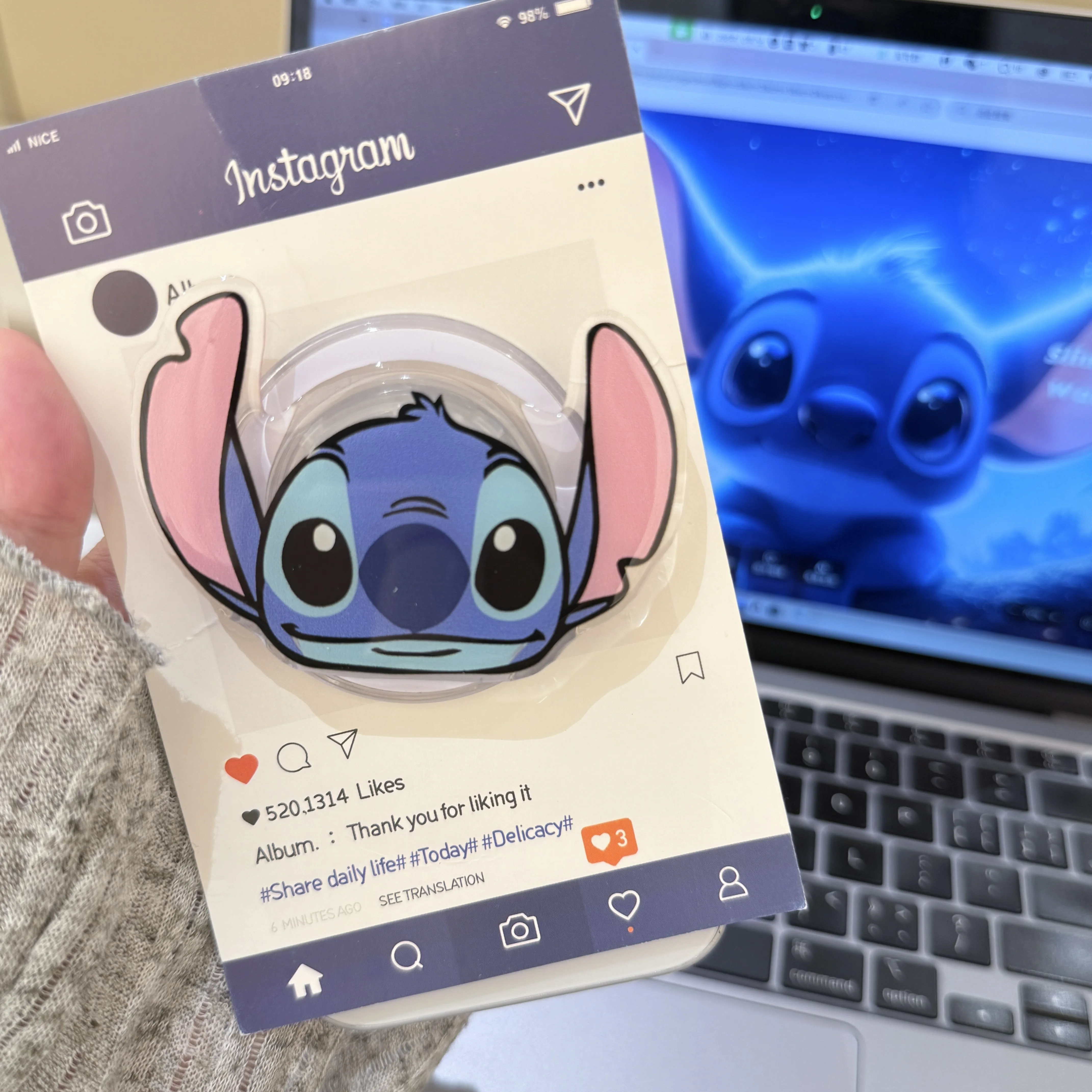 Stitch Cartoon Magnetic Shockproof Phone Holder - Perfect Gift