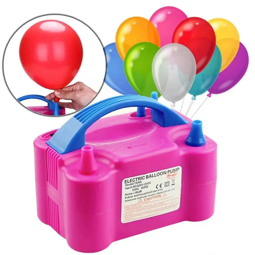 Balloon Inflator High pressure Double hole Portable Electric Pump Balloon Machine Air Blower
