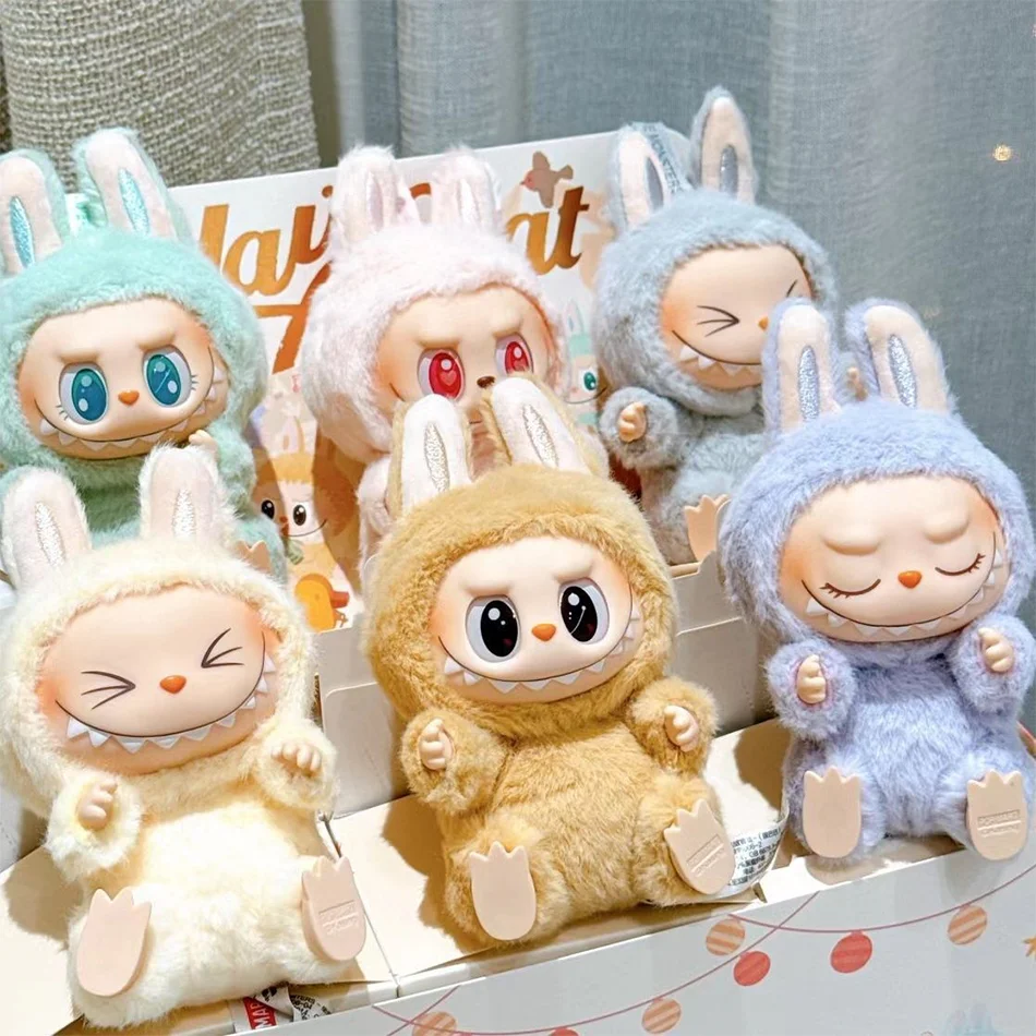 Popmart Labubu Plush Doll Monster Series Blind Box Manga Figure Collection Desk Decoration Gift
