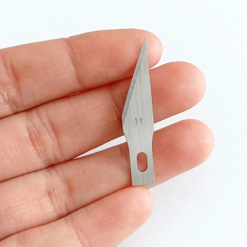 Graviermesser-Klingen Metall-Skalpellmesser 100/50/20 Stück Holzschnitzmesser-Ersatzklingen Chirurgische Skulptur-Schneidwerkzeuge – Detail 5