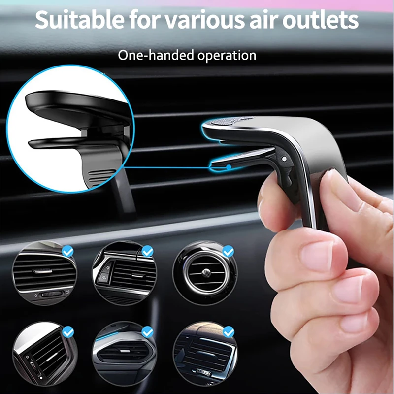 Magnetic Car Phone Holder Universal Air Vent Car Phone Mounts Cellphone GPS For Mitsubishi Eclipse Car Accessories