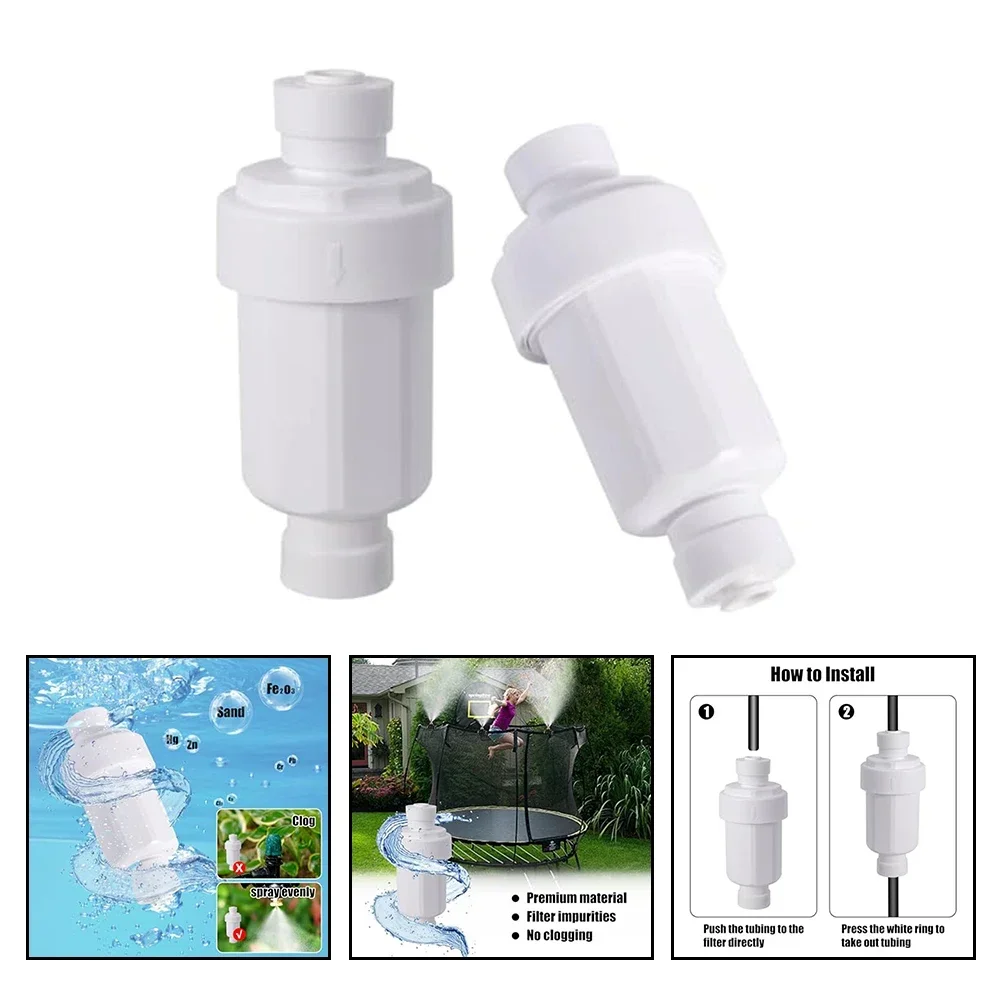 Hot Water Filter Water Purifier Front Stainless Steel Mesh Sediment Particle Filter PC Stainless Steel Durability Outdoor Living