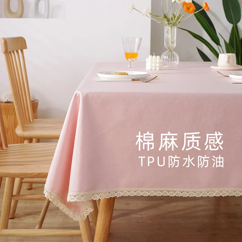 

Oil proof, wash free, and scald proof rectangular lace cloth household