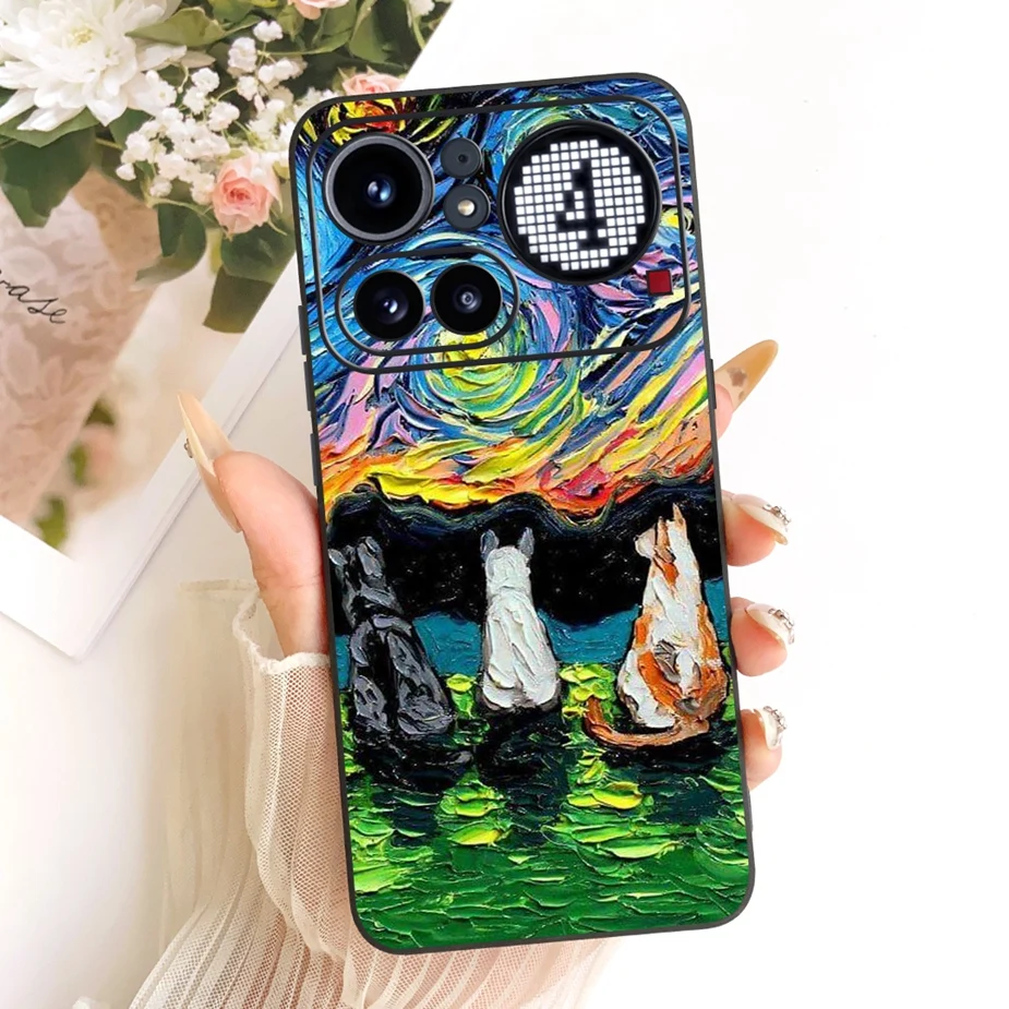 Cute Lucky Letters Fashion Cartoon Painted Cover Case
