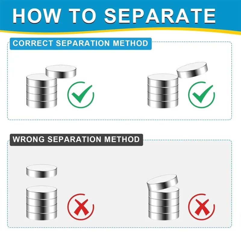 50 Pieces of Super Strong Magnet Refrigerator DIY Construction Science and Technology Education with Powerful Disc Magnets