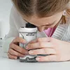 Kid Science Experiment Pocket Microscope Toy Kit 60-120x Educational Mini Handheld Microscope with Light Children Toys Gift 1