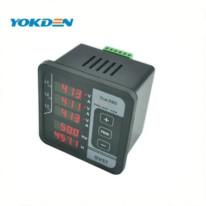 AC Three Phase Panel Meter GV57 Multifunctional Voltmeter Ammeter Power Meter 5