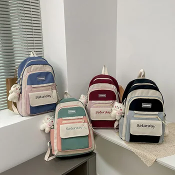 Waterproof Schoolbag for Girls Anti Theft Daypack with Front Utility Pocket for Primary School Bags Travel Back Pack 1