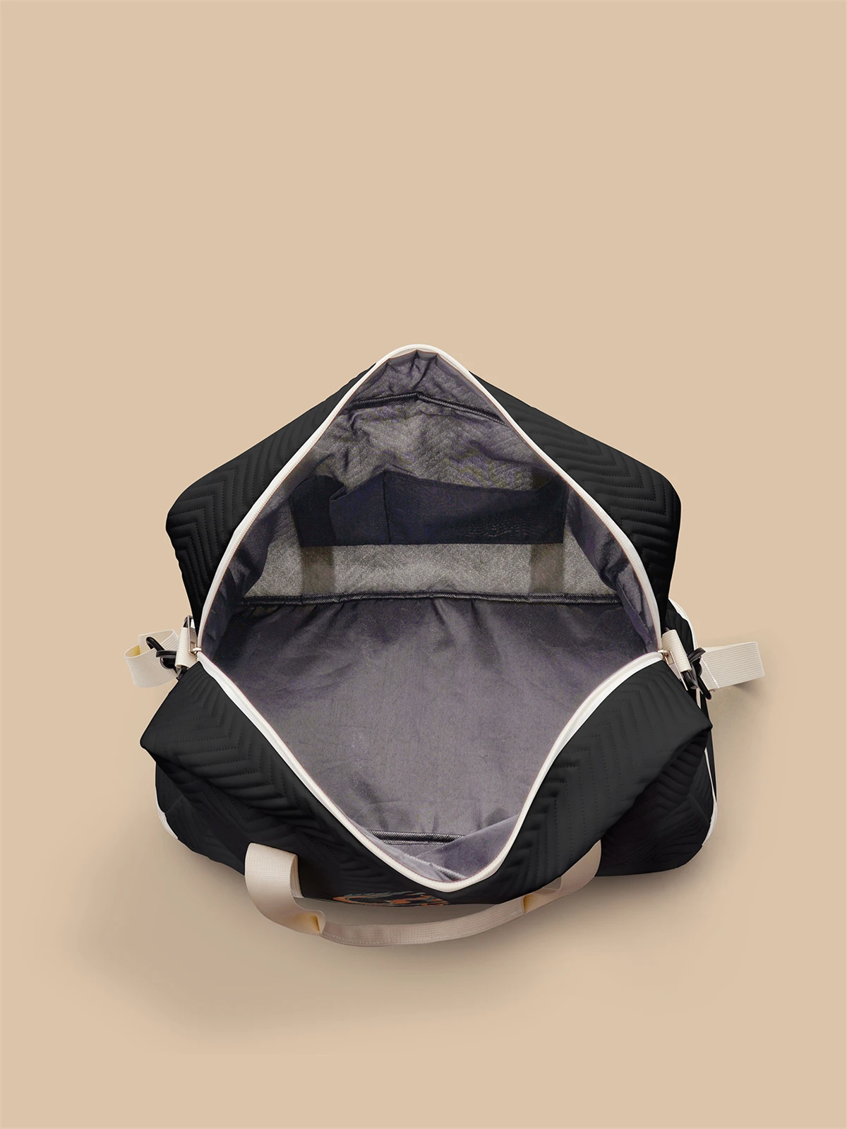 Lightweight wave patterned travel Dufile bag, large capacity sports and fitness storage bag, portable weekend overnight bag