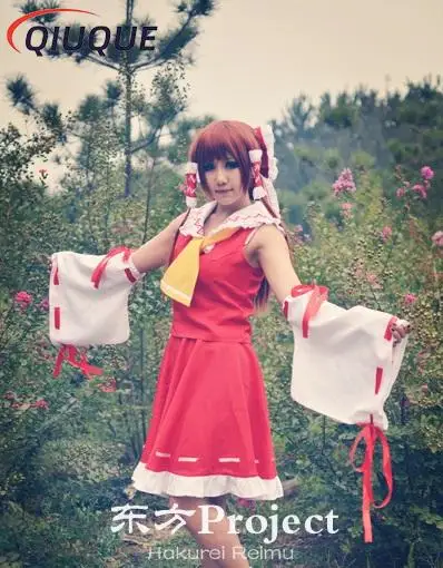 Фото Костюм для косплея из аниме «Проект Touhou», женская форма Hakurei Reimu Mikofuku, полный комплект №2