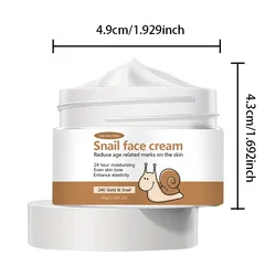 Radiant Glow Snail Essence Cream - Moisturizing & Anti-Aging Skin Care Formula (60g)