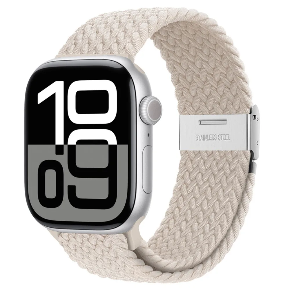 Braided Loop Nylon Elastic Bracelet Strap