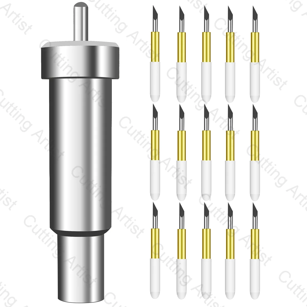 15Pcs Deep Point Blade E 1Pc Deepcut Portautensili Per Cricut Maker 3 Cricut Explore 3 2 Air 2 Plotter Resistente All'Usura Sharp