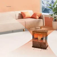 เตาผิงแบบพกพาสำหรับใช้กลางแจ้ง เตาเผาไม้ เตาเชื้อเพลิงแบบเม็ด ใช้ในบ้าน ห้องพัก เตาทำความร้อนในร่ม เตาสำหรับตั้งแคมป์ เตาสำหรับเต็นท์ในฤดูหนาว 3