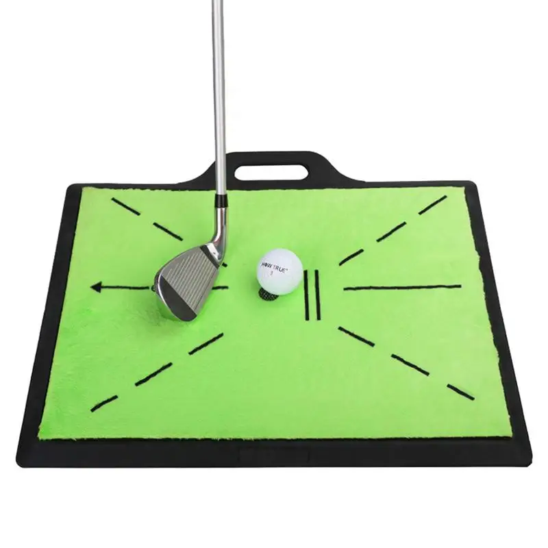 

Golf Practice Mat Golf Training Aids Portable Golf Training Pads For Swing Detection Analysis Path And Correct Hitting Posture