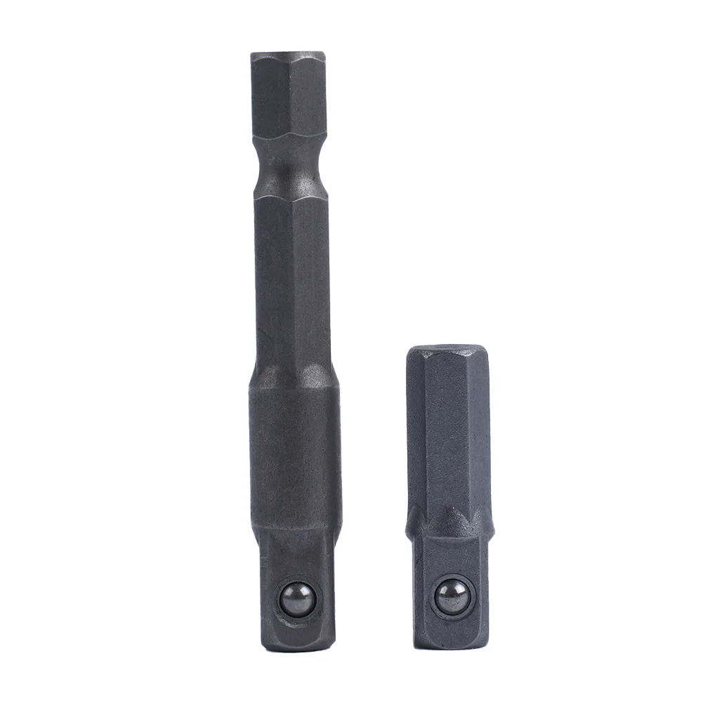 Description Picture 6 of item2pcs Sockets Adapter Converter 1 4 Hex Shanks To 1 4 Socket Adapter Sockets Drill Bit Bar Extension Rods Wrench 25 50mm