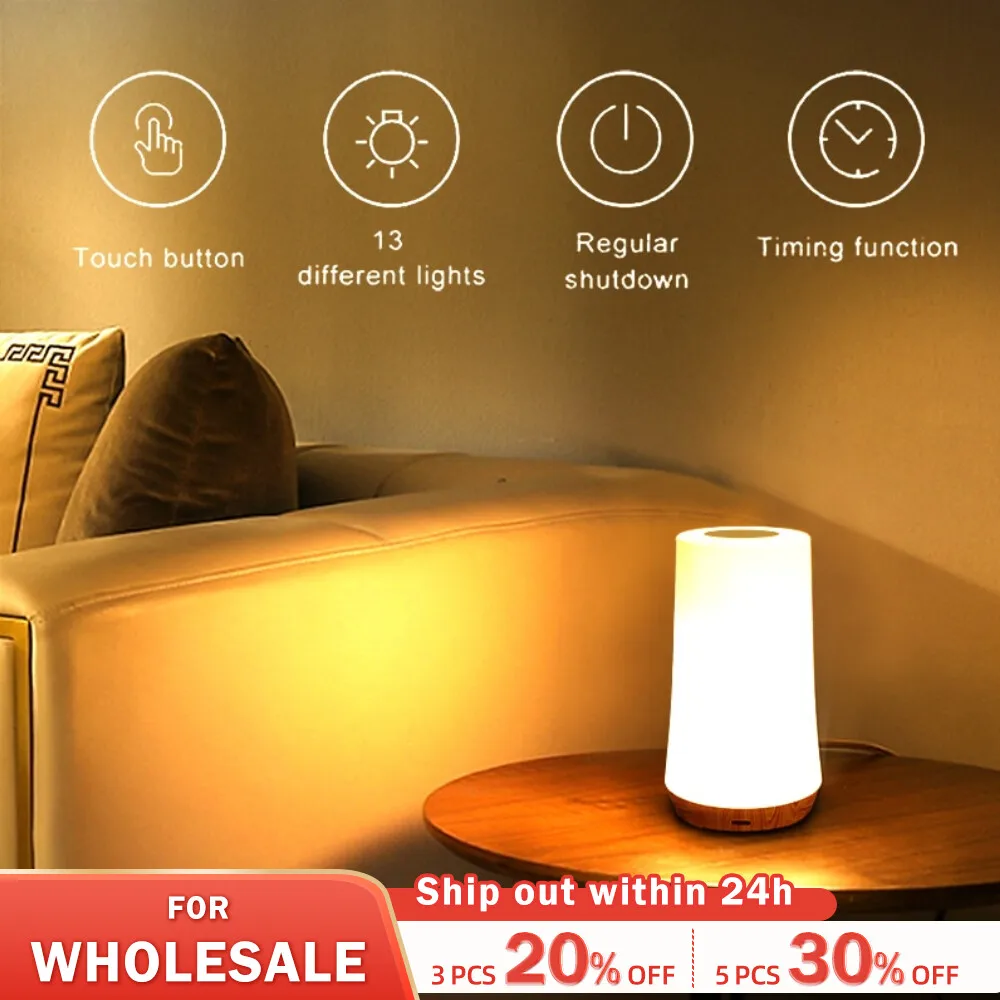 13-Color-Changing-Night-Light-Remote-Control-Touch-USB-Rechargeable-RGB ...