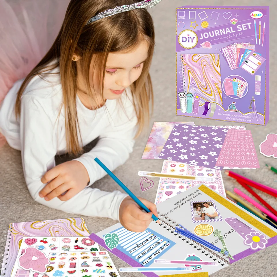 Diario con castello, regalo per ragazze, 7 8 9 10 11 12 anni, regalo per l'inizio della scuola, per ragazze, adolescenti di età 7 – 14, diario per l'inizio della scuola, diario