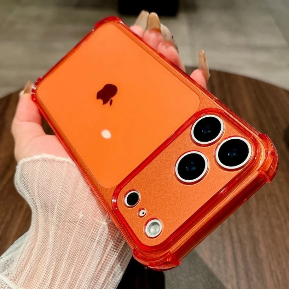 Stoßfeste Neon-Soft-TPU-Klarhülle für iPhone 17 Pro Max 16 15 14 13 12 11 XR XS X 7 8 Plus mit Kameraschutz aus Silikon
