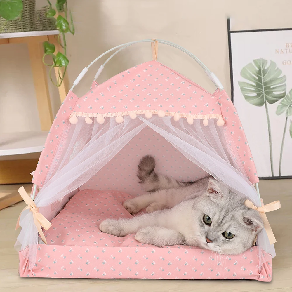Foldable Cat Tent Bed Image 3