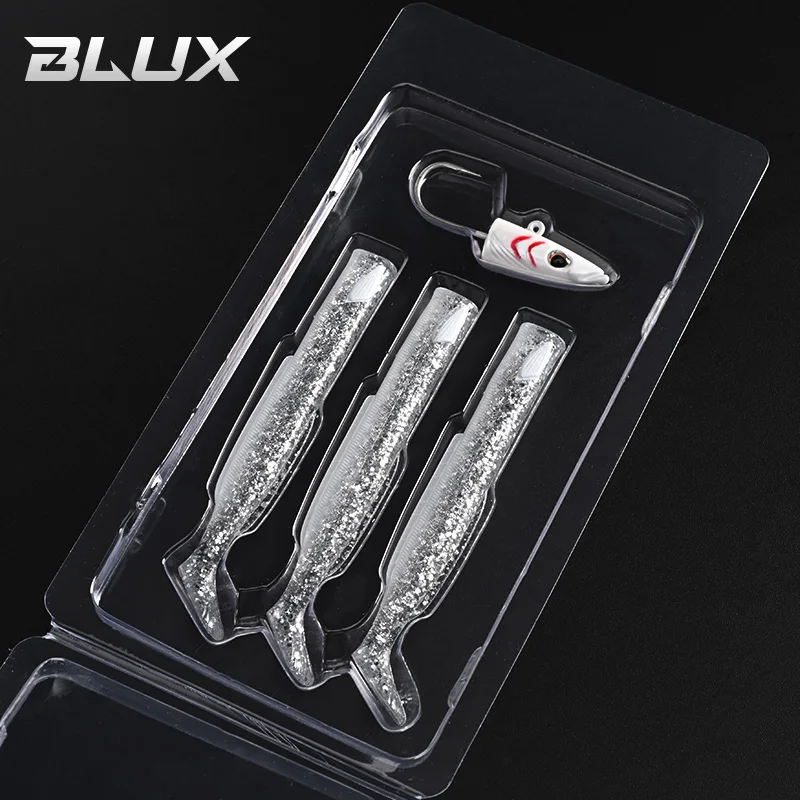 BLUX Vivid Sandeel Soft Eel Fishing Lure - Paddle Tail with Vibrating Action