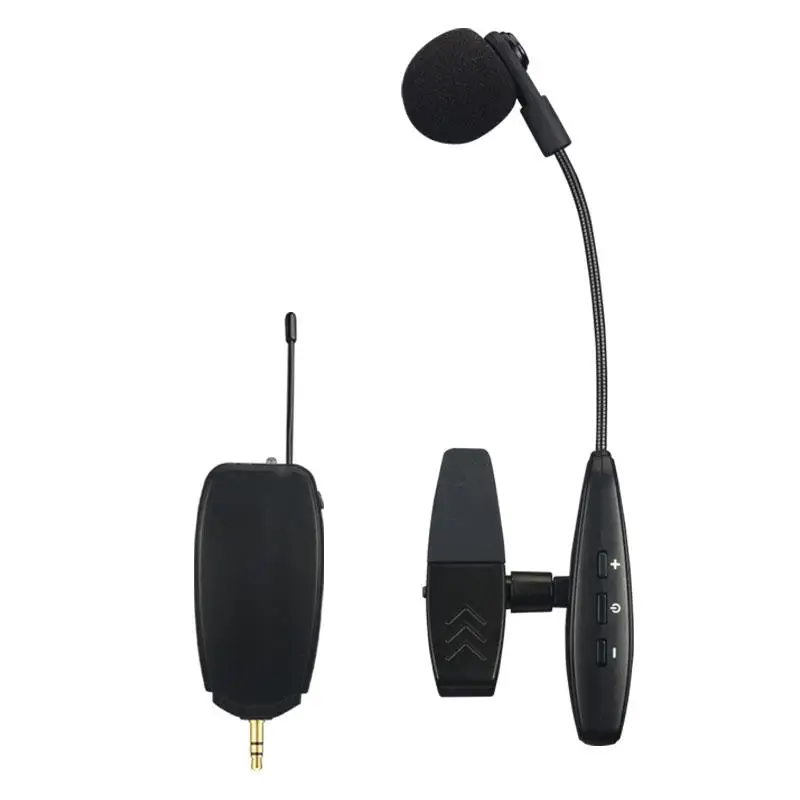 UHF Saxophone Mic Wireless Microphone System Clip on Musical