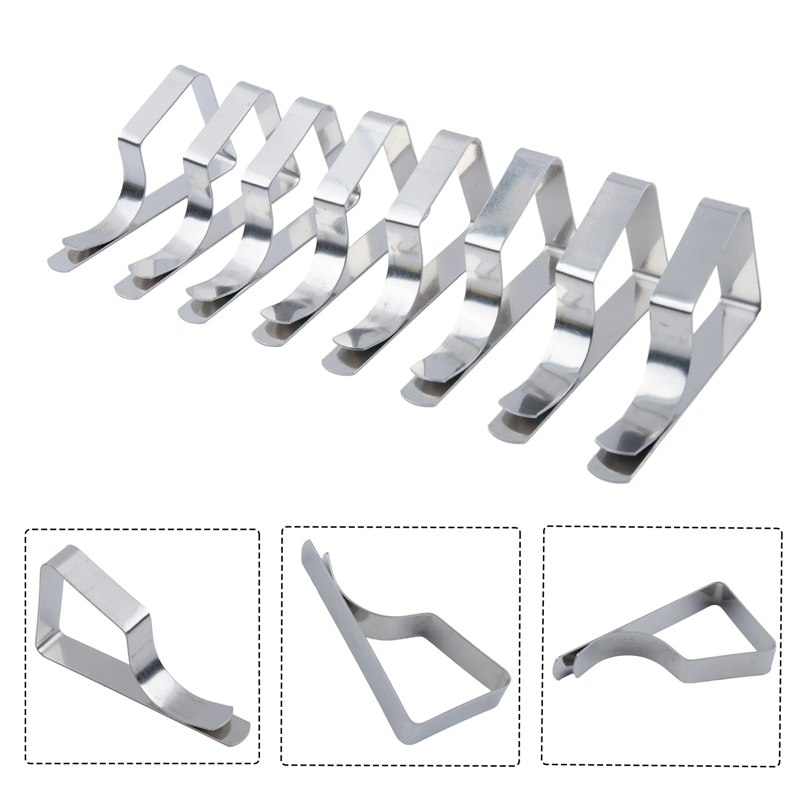 Fixing Clip Tablecloth Holders Table Cloth Clips Picnic Stainless Steel Triangle Tablecloth Clip Wedding 6.5*3cm
