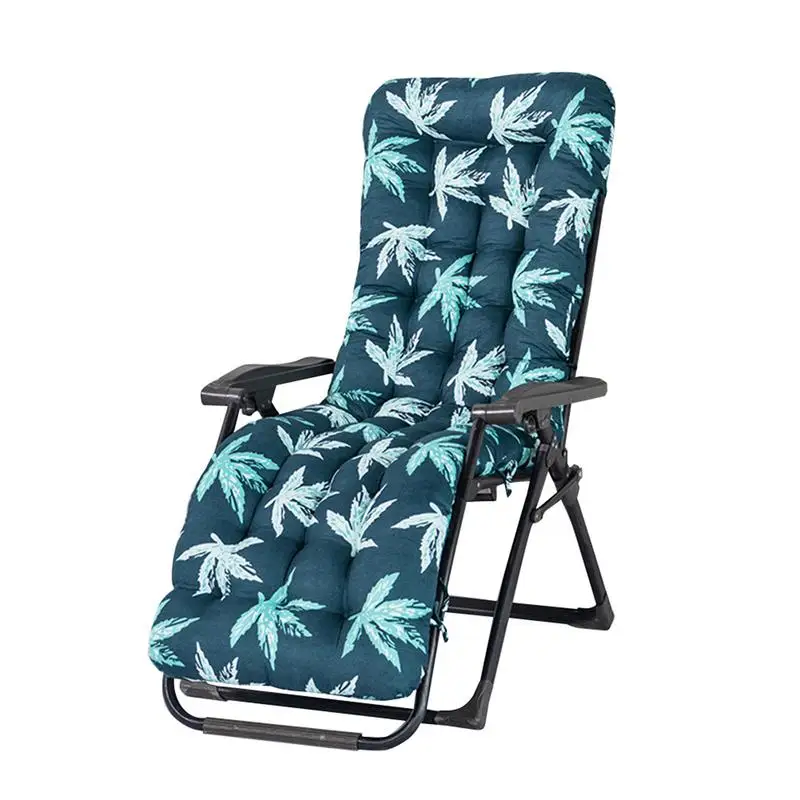 

Outdoor Loungers Cushion Chair Soft Pad Thicker Seat Cushion With Non-Slip Belts Long Chair Couch Seat Cushion Pads For Home