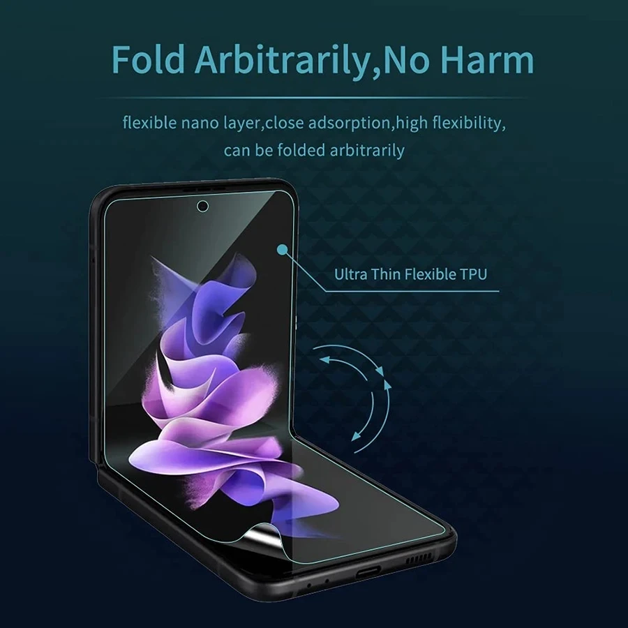 3 Stück HD Hydrogel Film Displayschutzfolie für Samsung Galaxy Z Flip6 Flip4 Weiche Schutzfolie auf Samsung Galaxy Z Flip5 Flip3 4 6 – Detail 3
