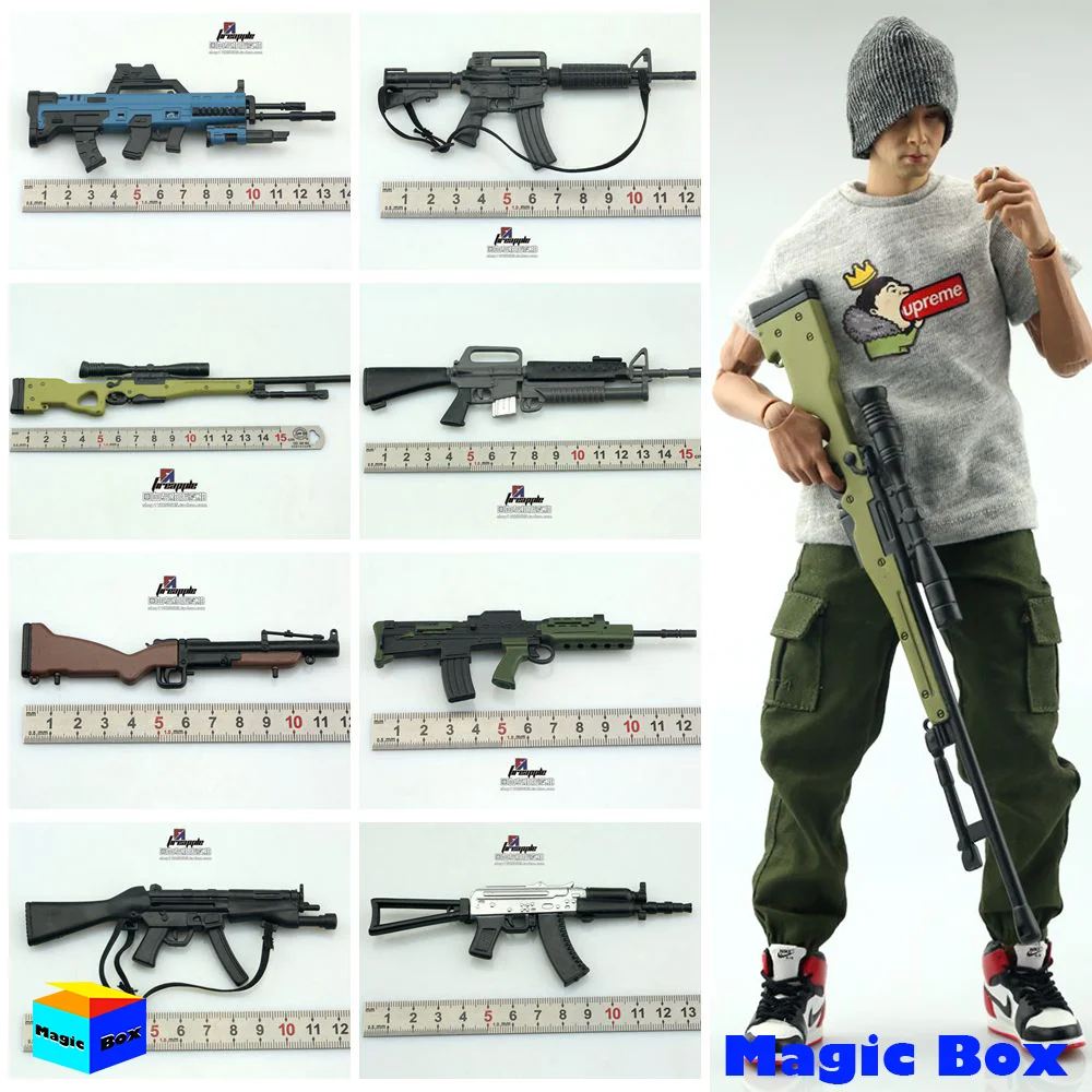 Set Di Armi In Miniatura Per Bambole 1/6 Pollici (modello In Plastica/metallo) - Adatto Per HT, VERYCOOL, TBLeague