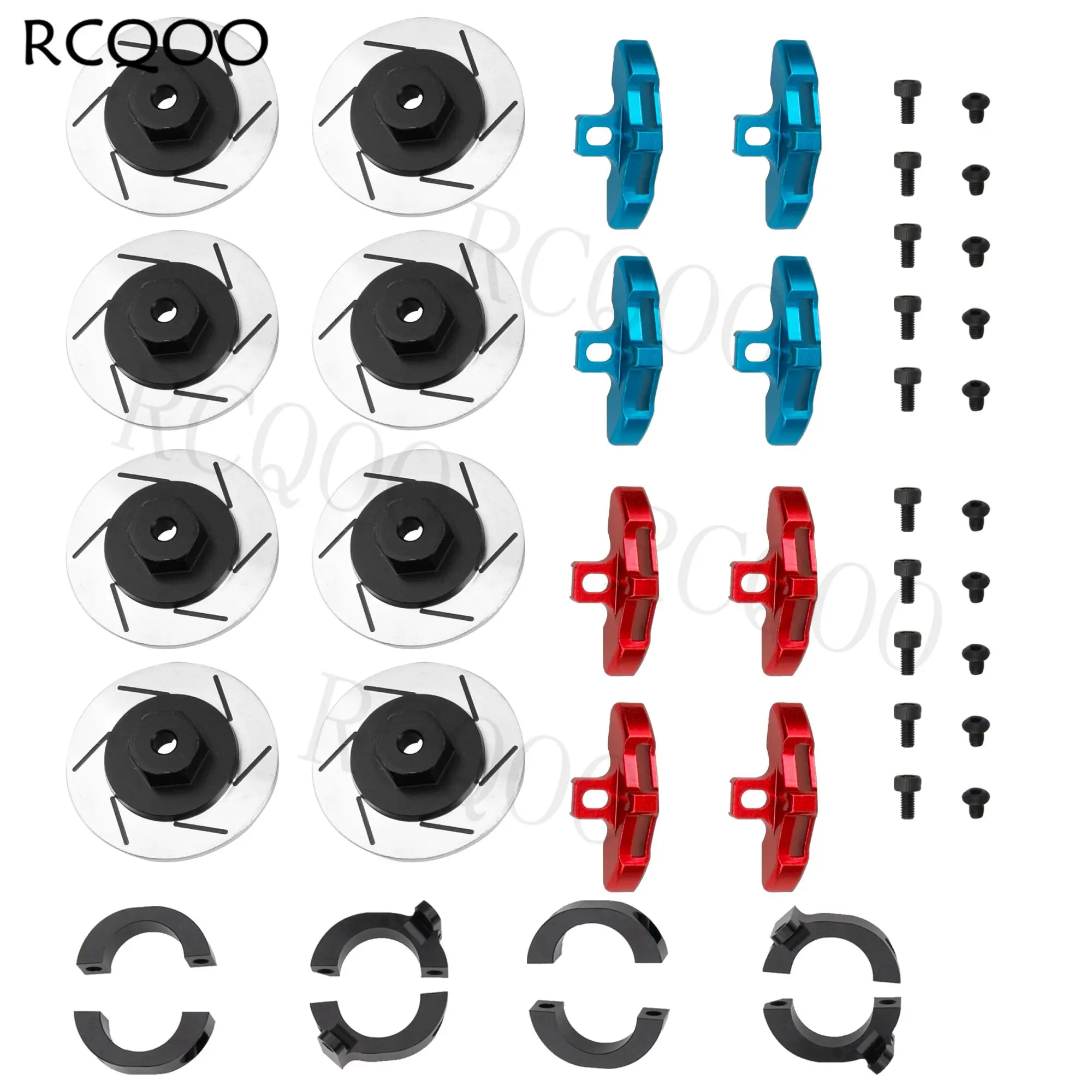 

CC02 RC Brake Disc,Metal 12mm Wheel Hex Hub Adapter Brake Disc Decoration for Tamiya CC02 CC-02 1/10 RC Crawler Car