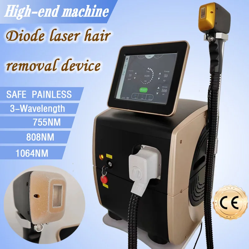 Depiladora Laser 808NM 3 Wavelengths Diode Laser Hair Removal Machine Safe Painless Permanent Ice Platinum Rapid Cooling System medical rapid detection system poct quantitative analyzer fluorescence immunoassay analyzer rapid fia analyzer