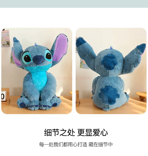 Jouets En Peluche Dessin Animé Disney Lilo & Stitch, Oreiller De Couchage,  Cadeaux D'anniversaire Pour Enfants, Cadeaux De Noël, 30/45/60/80cm - En  Peluche Et Animaux En Peluche - AliExpress