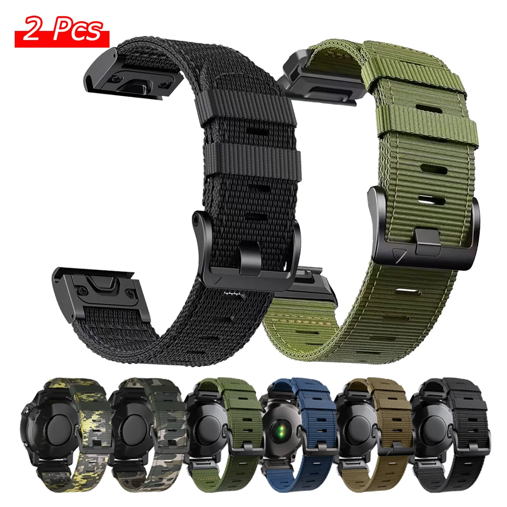 Premium QuickFit Nylon Band Bracelet, 22mm and 26mm Strap Widths