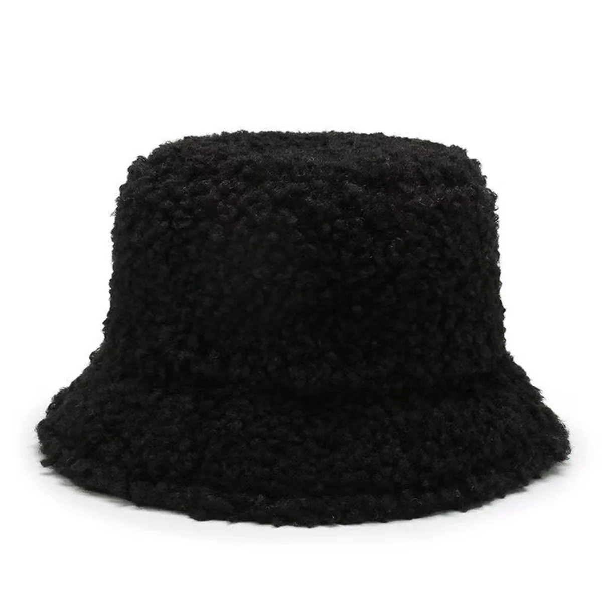 Plush Fisherman Hat for Women, Autumn and Winter 2025 New Style, Fleece-Lined, Warm, Korean Version, Trendy, Versatile, Natural Look Bucket Hat for Going Out