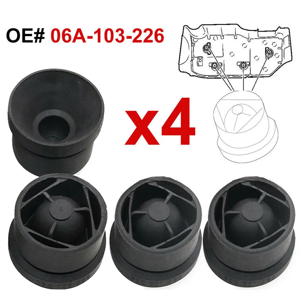 

4pcs Engine Cover Gasket Rubber Buffer Mounting Clip For-Volkswagen Skoda Seat 06A-103-226 Car Gasket Accessories