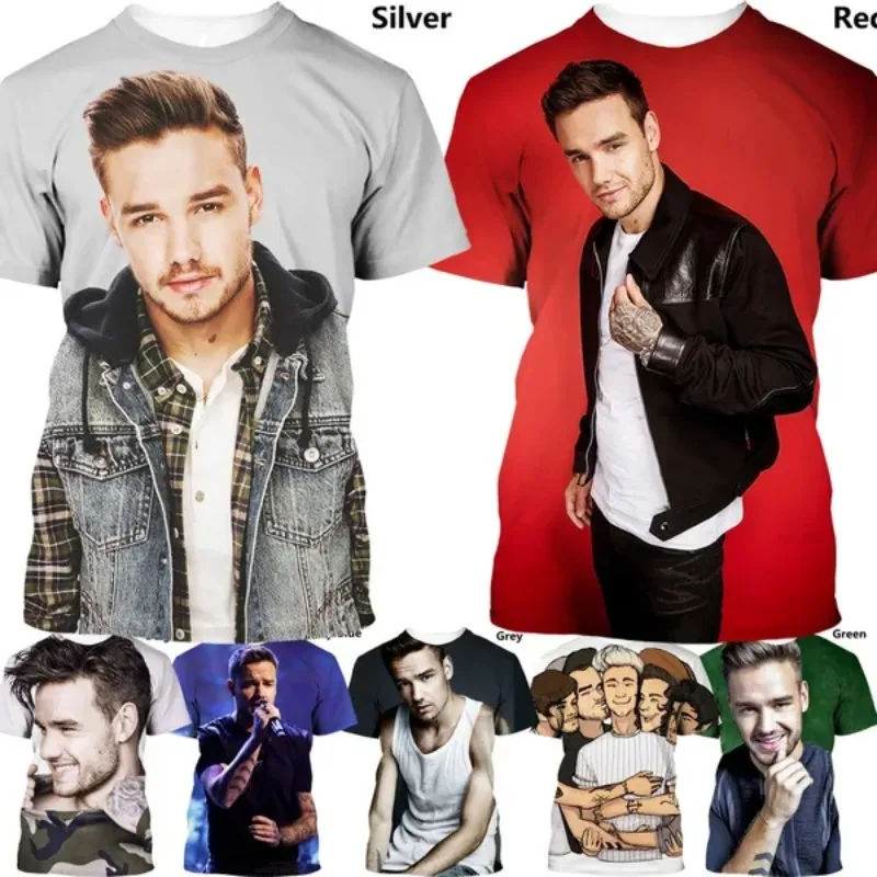 

Singer Liam Payne 3D Printed Casual T-shirt Short-sleeved Men's Clothing Haikyuu T-shirt for Men Men's and Women's Clothing Tee