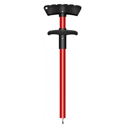 Aluminum Fishing Hook Extractor - Portable Lure and Hook Remover Tool (Long - red)