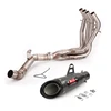 51MM Motorcycle Exhaust System Muffler Header Pipe Connect Tube Stainles Steel Slip On Tail Escape For Kawasaki Z900 SE 2022