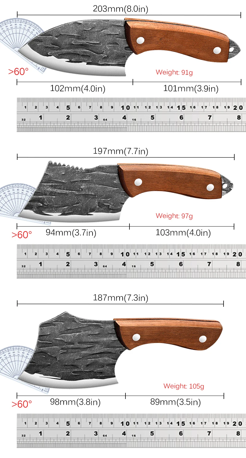 Household Mini Vegetable Slicing Knife Kitchen Meat Cleaver Bone Cleaver Stainless Steel Barbecue Knife Fish Carving kitchen knife meat cleaver