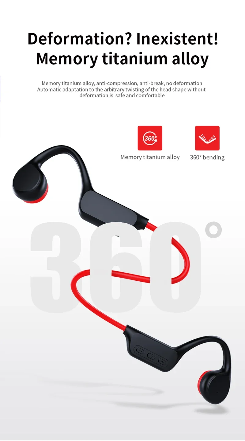 condução óssea, IPX8, Auscultadores Natação Profissional, MP3,