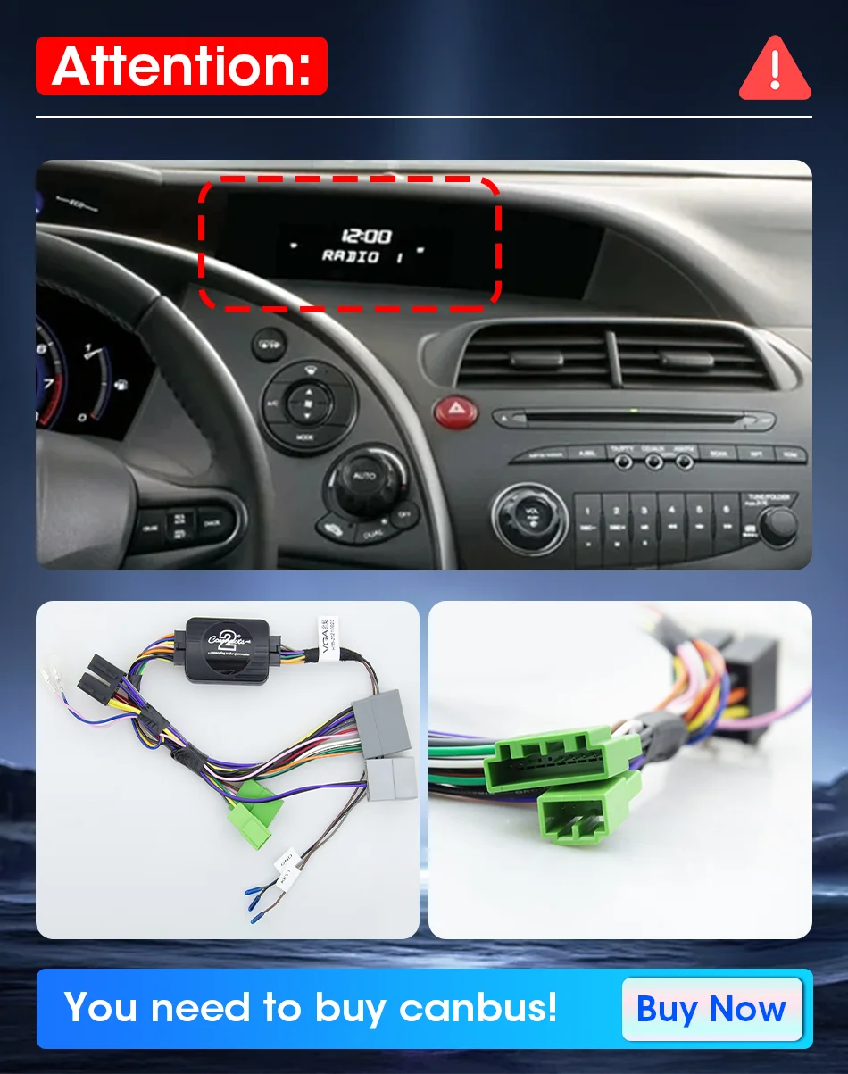Android Autoradio für Honda Civic Schrägheck 2006-2011 Carplay Auto Intelligente Systeme Stereo Radio QLED-Bildschirm Automobilmodell – Detail 1