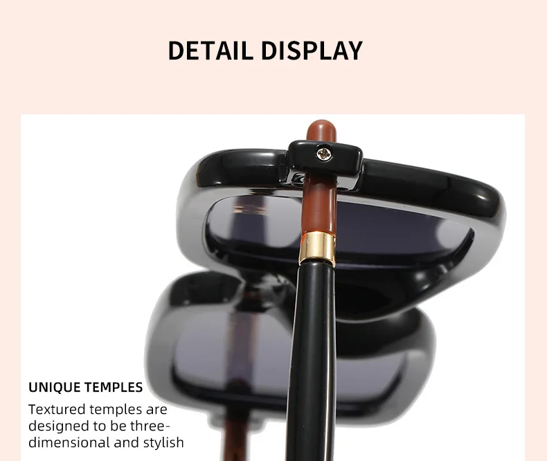 Lunettes de soleil carrées rétro pour hommes style punk_voghion.com