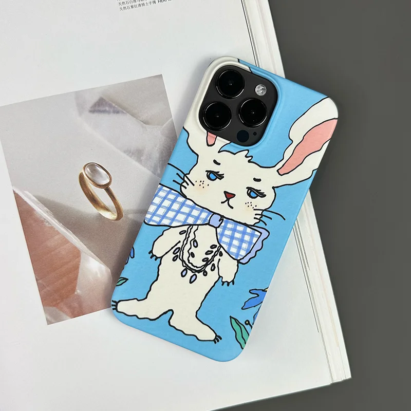 Korean Cartoon Rabbit Phone Case for iPhone
