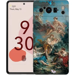 Renaissance Art Painting Black Phone Case - Soft Shell Cover for Pixel 8 Pro (A1)