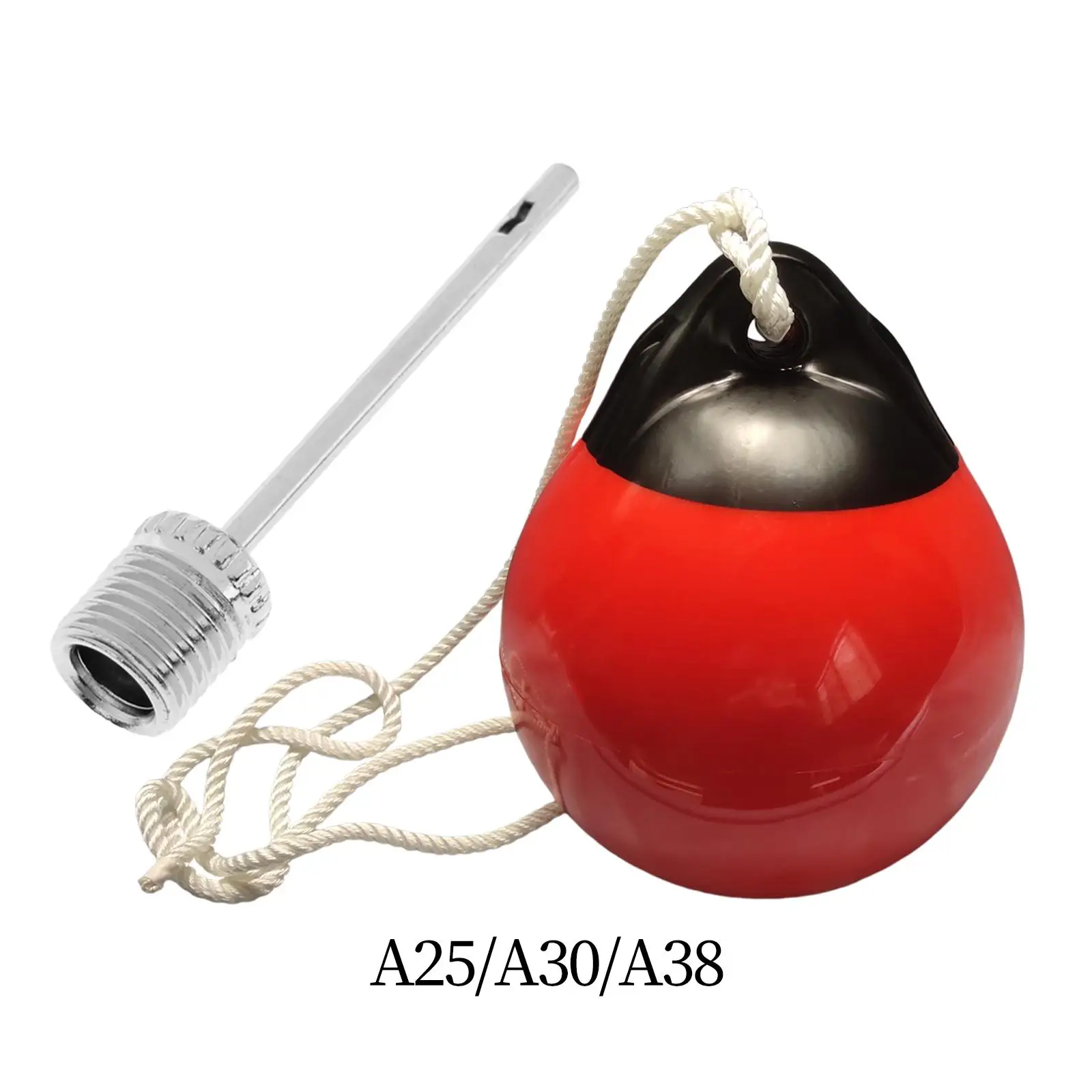 Boat Fender Ball Red Wear Resistance Inflatable PVC Dock Bumper Ball for Boats Speedboat Sailboat Fishing Boat Yacht