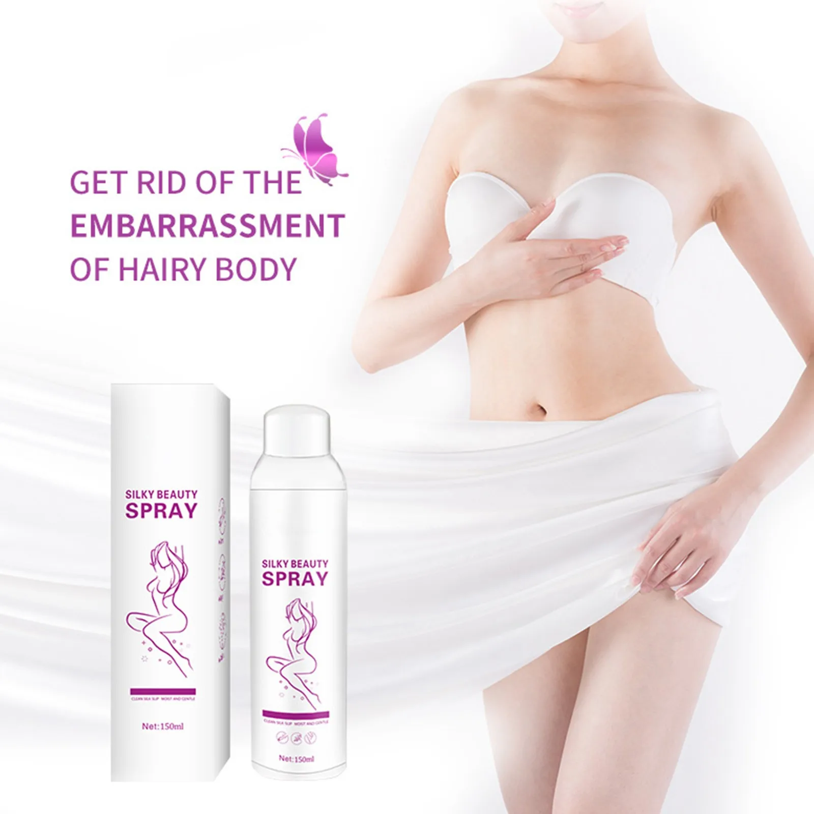 New Hair Cleaning Spray Hair Removal Spray Face And Body Cleaning Daily Dating Shopping Perfect State 150ml