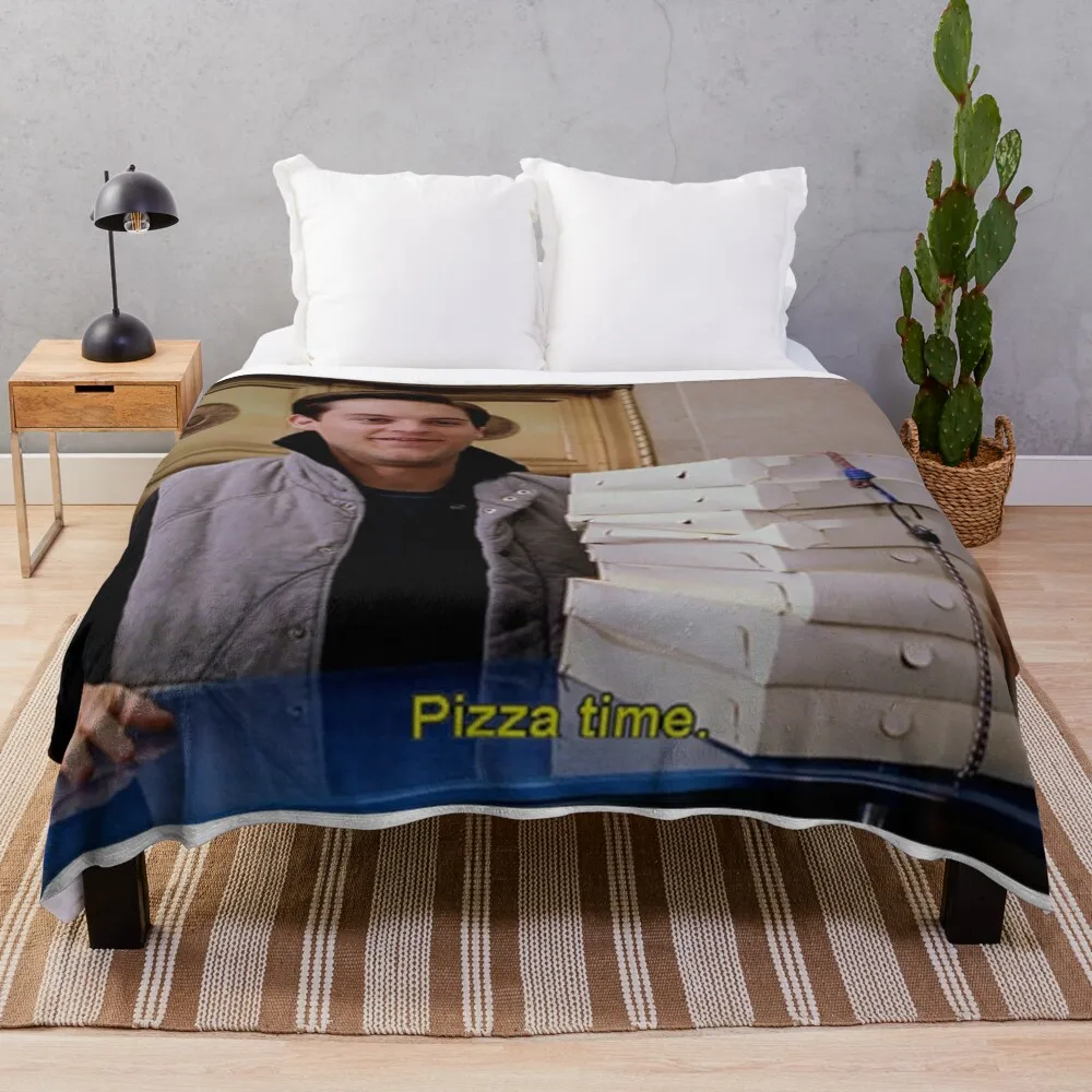 

Pizza Time Throw Blanket Thermal Soft Extra Large Throw Blankets