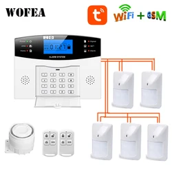 Tuya Smart Life 8 Wired Zone Home Alarm System With LCD Voice Remind Work With Alexa & Google Home
