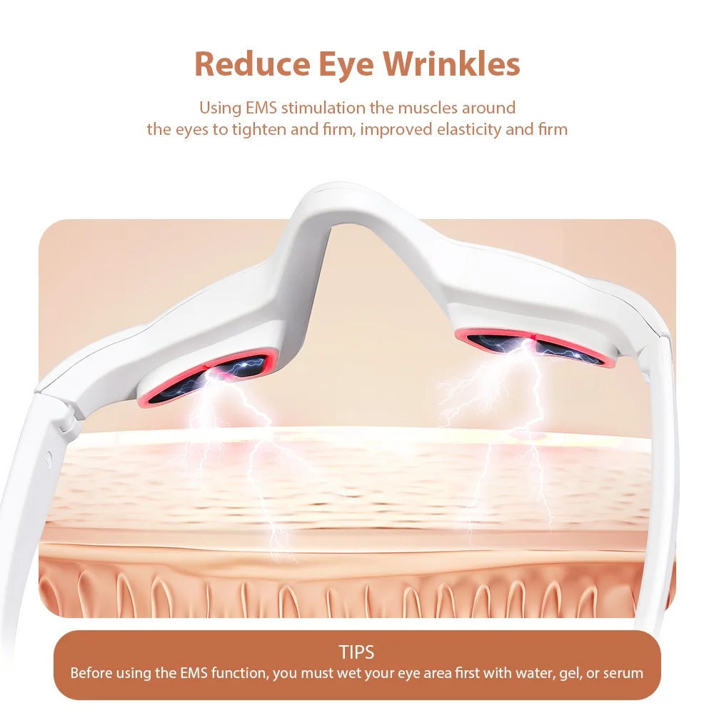Foreverlily Eye Massager Relieves Eye Fatigue Eyes Massage Glasses Eye Fatigue Relief Massager Under-Eye Glasses Massager 4